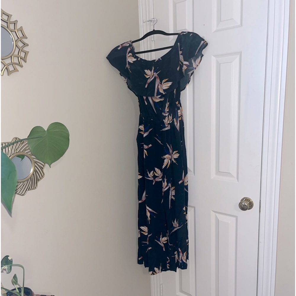 Amour Vert Silk Floral Jumpsuit - Size s